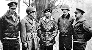 General Dempsey, General Hodges, Field-Marshal Montgomery, G General Dempsey, General Hodges, Field-Marshal Montgomery, G