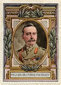 World War History Prints: General Macready / Stamp