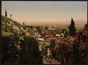 Nineteenth Century Historical Photos Prints: General view, Bursa, Turkey