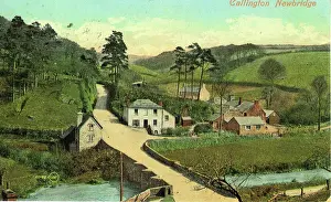 Prints of The Village, Newbridge, Callington, near Liskeard, Cornwall, England. Date: 1900s Callington Prints: General View, Callington Print, Cornwall, England 1900s