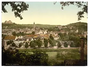 Nineteenth Century German History Prints: General view, Coburg, Thuringia, Germany