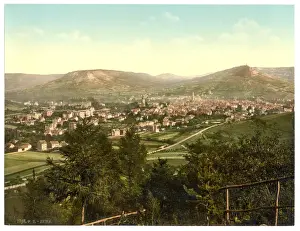 Nineteenth Century Historical Photos Prints: General view, Jena, Thuringia, Germany