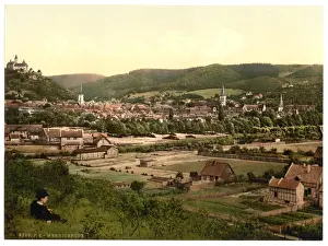Nineteenth Century German History Prints: General view, Wernigerode, Hartz, Germany