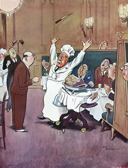 Cartoon Collection: The Gentleman Who Asked the Carver - H. M. Bateman