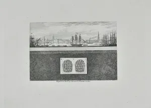 Thames Tunnel Construction Prints: Section - Construction of the Thames Tunnel in progress