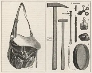 Geological Prints: Geologist's Equipment Print