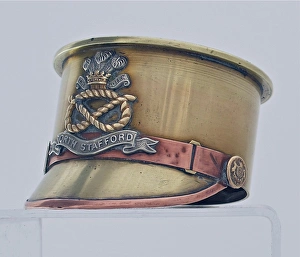 German 77mm shell case base made into Army Service Cap German 77mm shell case base made into Army Service Cap