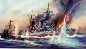 German fighting ship in Battle of Jutland, WW1 German fighting ship in Battle of Jutland, WW1