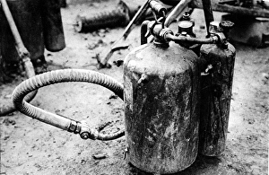 German Flame-thrower; First World War, 1916 German Flame-thrower; First World War, 1916