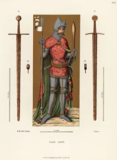 German knight in armour of the late 14th century German knight in armour of the late 14th century