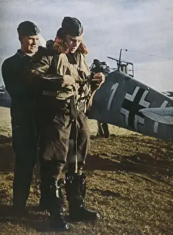 World War Two Historical Images Prints: German Pilot Dresses