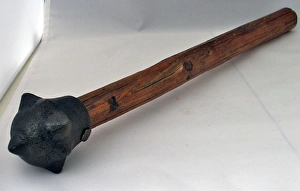 German trench club with spiked lead head German trench club with spiked lead head