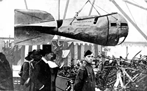 Wreckage Collection: A German Zeppelins observation car