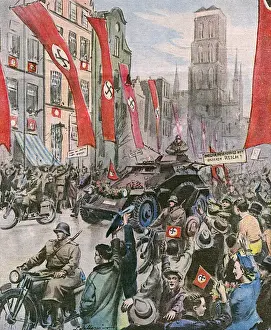 World War II Events Prints: Germans in Danzig