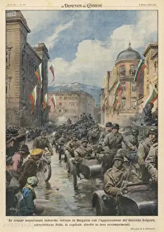 Germans Enter Sofia Bulgaria Print