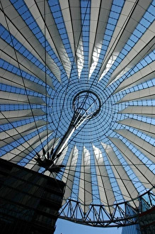 Germany. Berlin. Dome of the Sony Center by German architect Germany. Berlin. Dome of the Sony Center by German architect