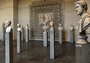 Germany. Munich. Glyptothek. Room of the Roman Portraits. In Germany. Munich. Glyptothek. Room of the Roman Portraits. In