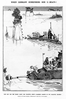 When Germany Surrenders her U-Boats by Heath Robinson, WW1 When Germany Surrenders her U-Boats by Heath Robinson, WW1
