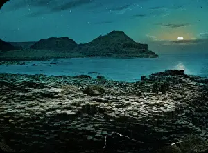 Hand-Coloured Print of Giants Causeway, circa 1900