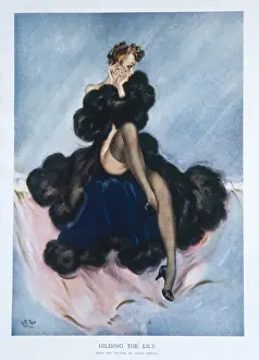 David Wright's Gilding The Lily Print, 1940s illustration