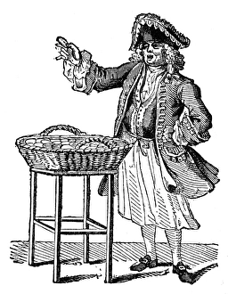 Gingerbread Seller in Mayfair, London, 18th century Gingerbread Seller in Mayfair, London, 18th century