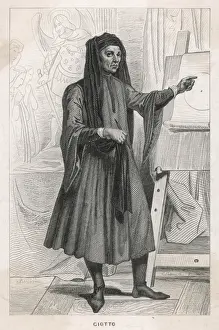 Italian Painter Biography Prints: Giotto (Full-Length)