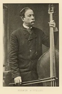 Prints of Italian bass-player Music Prints: Giovanni Bottesini Print, Italian Bass Player
