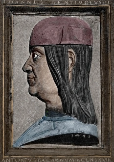 Giovanni II Bentivoglio (1443-1508). Colored engraving Giovanni II Bentivoglio (1443-1508). Colored engraving