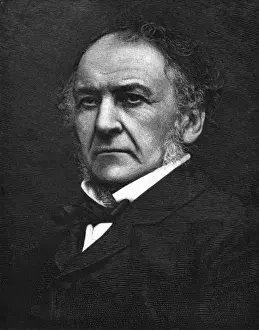 William Ewart Gladstone Print 1809 - 1898 British Statesman