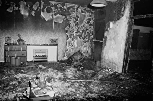GLC-LFB Aftermath of fatal fire in care home, NE London GLC-LFB Aftermath of fatal fire in care home, NE London