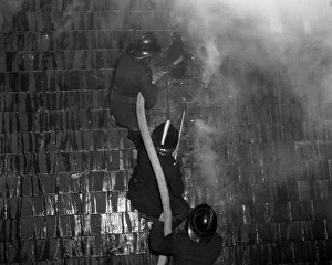 GLC-LFB - Fire at the Grocers Hall, City of London GLC-LFB - Fire at the Grocers Hall, City of London