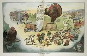 Early 20th Century Cartoons Online Prints: The gobblers dream