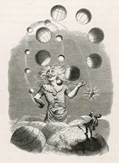God Juggling God Print