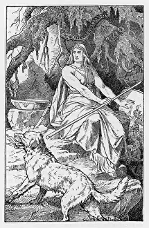 Norse Mythology Prints: Hel Print - Goddess of the Underworld