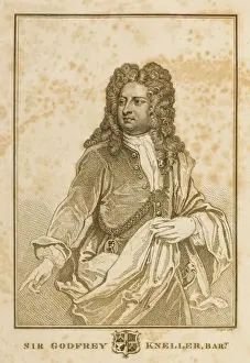 Prints of SIR GODFREY KNELLER artist renowned for his portraits of anybody who was anybody Godfrey Kneller Prints: Godfrey Kneller Portrait Print
