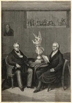 18th Century Writer Prints: Goethe with August