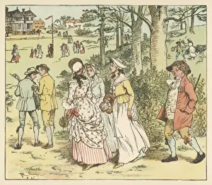 Maypole Dancing Prints: Going to the Maypole