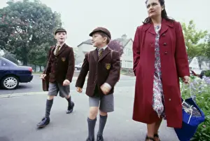1940s Re-enactment School Scene Print