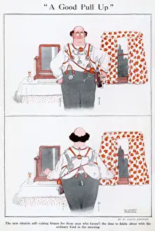 William Heath Robinson's A Good Pull Up: Electric Self-Raising Braces, Print