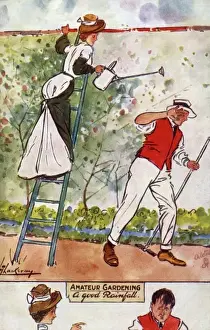Watering Can Illustration Prints: A Good Rainfall