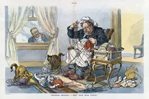 Puck Magazine Illustration Prints: Goodness gracious! I must have been dozing