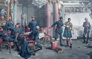 Gordon Highlander interrogated by German Officers Gordon Highlander interrogated by German Officers
