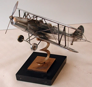Gotha Go 145 biplane trainer on Art Deco marblebase Gotha Go 145 biplane trainer on Art Deco marblebase
