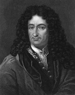 Gottfried Wilhelm von Leibniz Print circa 1690