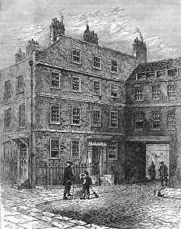 London Landmarks 19th Century Prints: Gough Square