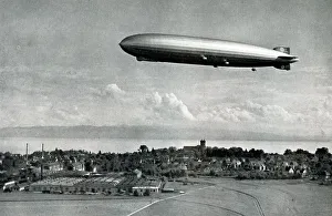 Graf Zeppelin over Friedrichshafen, Germany Graf Zeppelin over Friedrichshafen, Germany