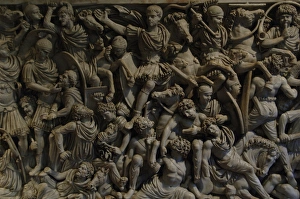 Grande Ludovisi Sarcophagus. Relief. Rome Grande Ludovisi Sarcophagus. Relief. Rome