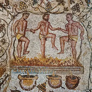 Early Empire Roman Artwork Prints: Grape treading