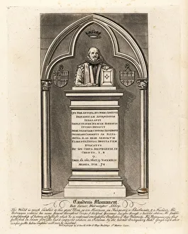 Grave monument to the Elizabethan herald William Camdem Grave monument to the Elizabethan herald William Camdem