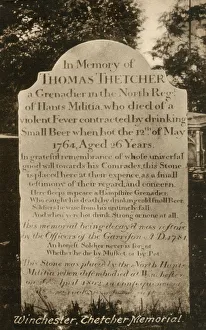Gravestone in the Graveyard of Winchester Cathedral Gravestone in the Graveyard of Winchester Cathedral